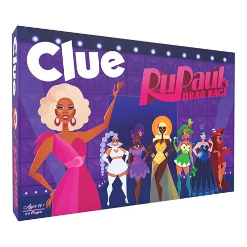 USAopoly CLUE RuPauls Drag Race Classic Board Game with a Glamorous Twist Solve The Mystery of The Missing Crown in The Werkroom with Iconic Queens Locations Accessories Officially Licensed Game - Image 1