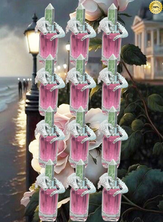 PINK 12 Pieces Classic Christian Pink Silver Perfume EDP 25ML - Image 1