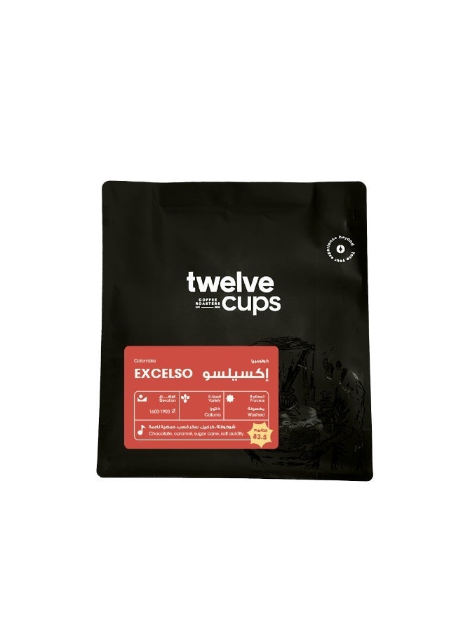12 Cups Colombia Excelso v60 Coffee Beans  Roasted 1 Kg - Image 1