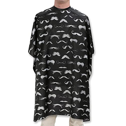 Plum Hill Hair Salon Cape for Stylists and Barbers, Retro Mustache (Variety 3 pack) - Image 3