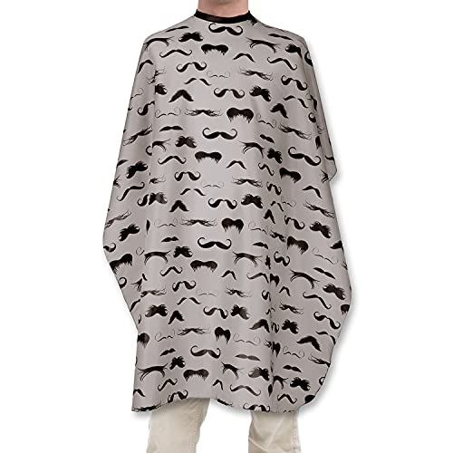 Plum Hill Hair Salon Cape for Stylists and Barbers, Retro Mustache (Variety 3 pack) - Image 5