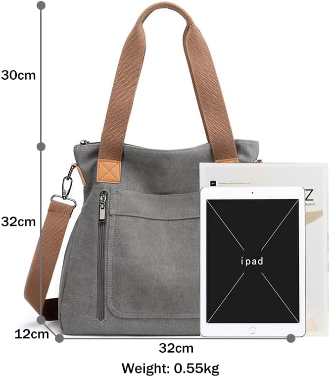 SNUG STAR Canvas Handbag Multi-Color Striped Lattice Cross Body Shoulder Purse Bag Tote-Handbag for Women | Striped, Lattice, Shoulder, Purse, Bag, Striped, Lattice, Shoulder, Purse, Bag - Image 3