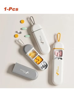 1pc Mini Portable Small Pill Box, Carry-on Pill Box Three Compartment Organizer Boxes Travel, Pill Dispenser Boxes