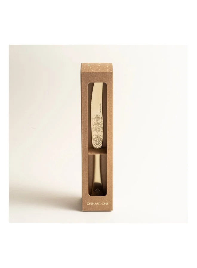Dume Steel Dining Knife 2x23x0.3 cm Matte Champagne.