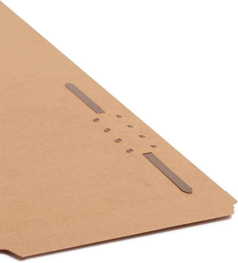 Smead Fastener File Folder, 1 Fastener, Reinforced 1/3-Cut Tab, Legal Size, Kraft, 50 Per Box (19834) - Image 2