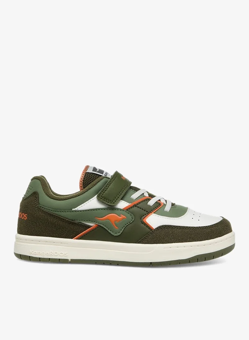 kangaROOS Women's Panelled Sneakers with Hook and Loop Closure