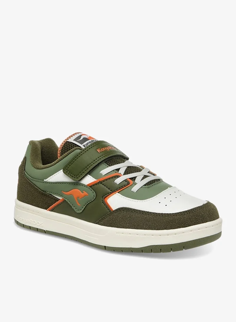 kangaROOS Women's Panelled Sneakers with Hook and Loop Closure