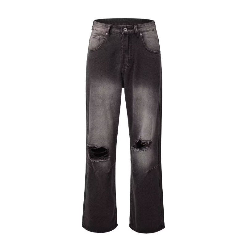 Unisex Classic Denim Jeans Loose Fit Daily Outdoor Wear - Image 1