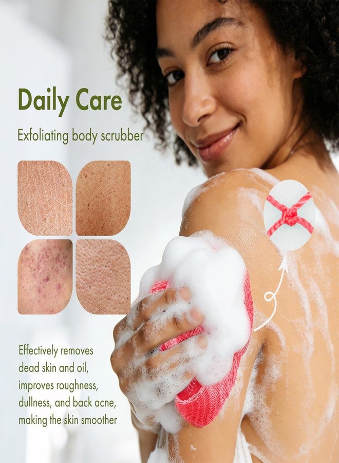 Bathway African Net Sponge Authentic,47 inches Exfoliating Body Scrubber,Back Scrubber for Shower,African Bath Sponge with Knots,Durable Loofah Washcloth for Women & Men Daily Use - Image 3