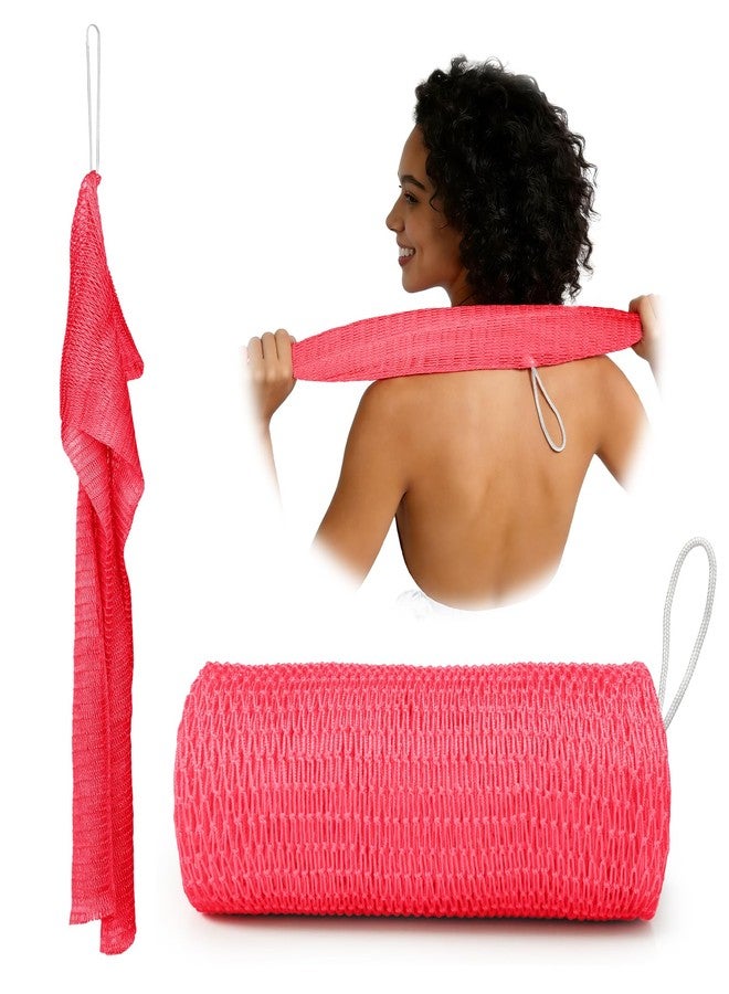 Bathway African Net Sponge Authentic,47 inches Exfoliating Body Scrubber,Back Scrubber for Shower,African Bath Sponge with Knots,Durable Loofah Washcloth for Women & Men Daily Use - Image 1