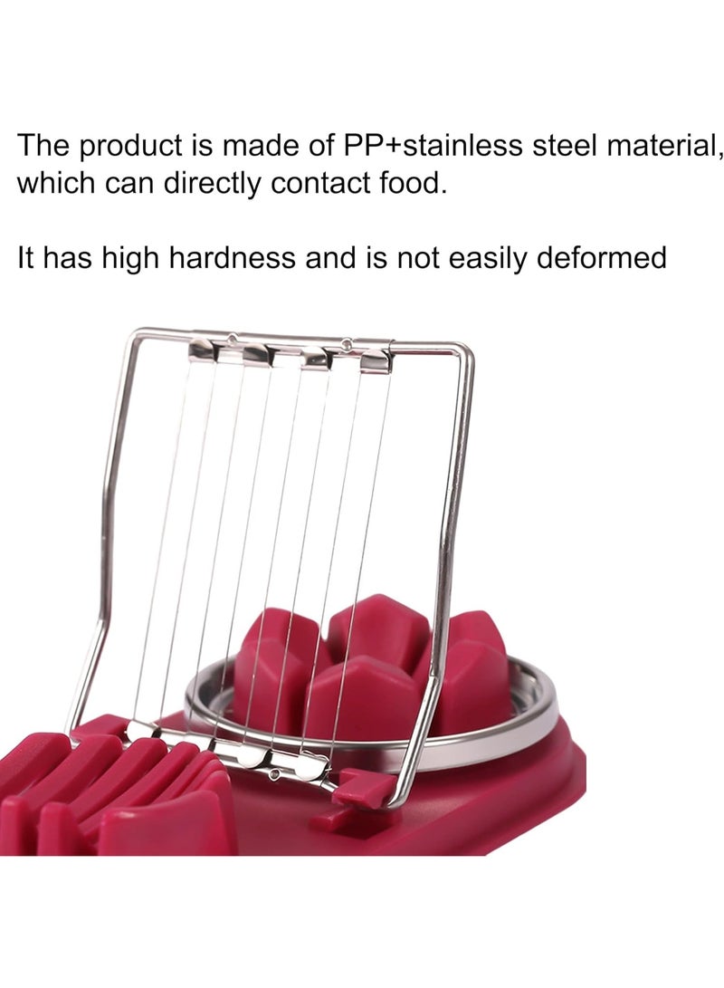 Relex 2pcs Egg Slicer, Egg Slicer for Hard Boiled Eggs, Stainless Steel Wire Egg Slicer with 2 Slicing Styles, Heavy Duty Aluminium Egg Cutter Dishwasher Safe for Egg Strawberry Soft Fruit - Image 4