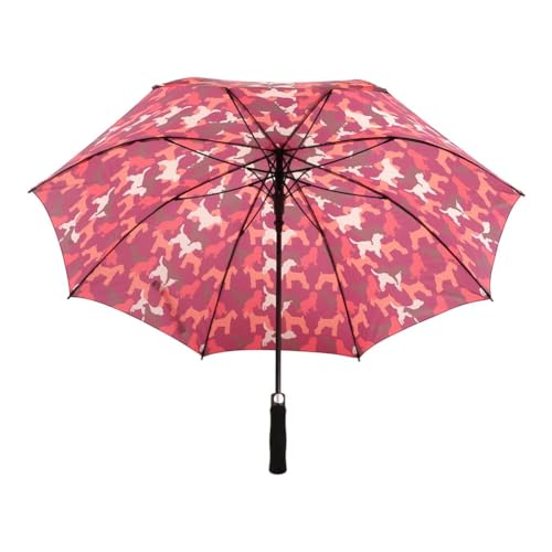 BiggDesign Compact Travel Umbrella Mini Rain and Sun Umbrella with UV Protection Ultra Lightweight Manuel Opening Portable 8 Ribs Folding Umbrella For Women Red White - Image 3
