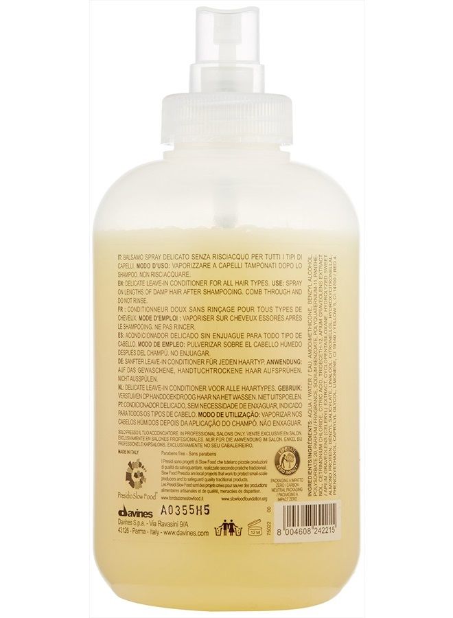 Davines بخاخ شعر DEDE، بلسم خفيف بدون شطف، يرطب مع إضافة اللمعان، يزيد من قابلية التمشيط للشعر الناعم، 8.45 أونصة سائلة. - Image 2