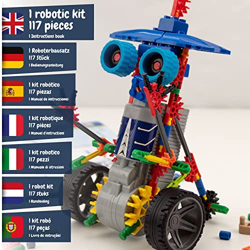 Science4you Deltabot Robot Toy Kit for Kids Age 812 STEM 117 Pieces Robotics Kit Build Your Own Robot Toy for Kids Age 8 Educational Science Kits DIY Building Toys Gift for Boys and Girls - Image 5