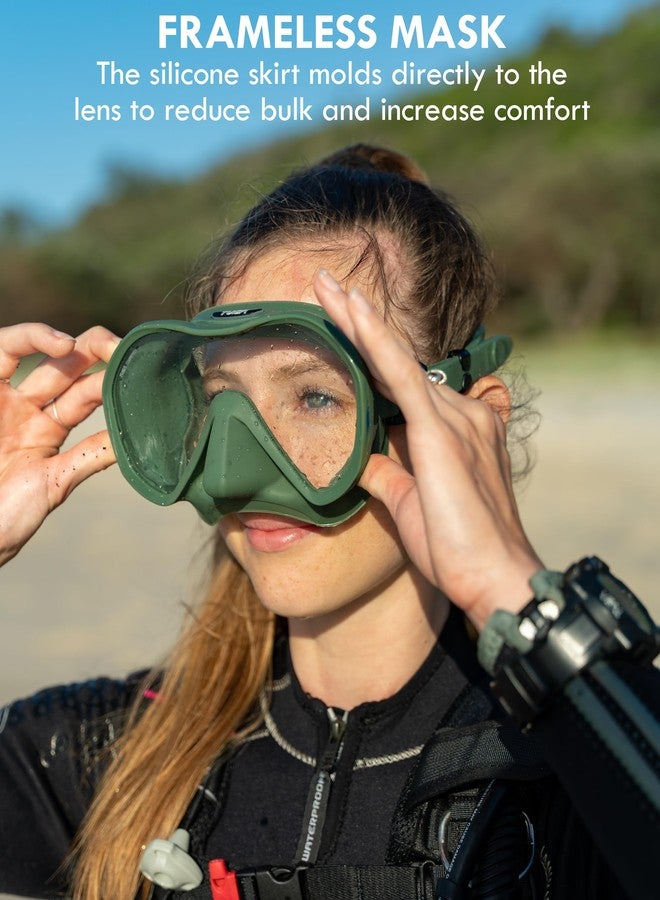 TUSA M-1010 Zensee Scuba Diving Mask, Black - Image 2