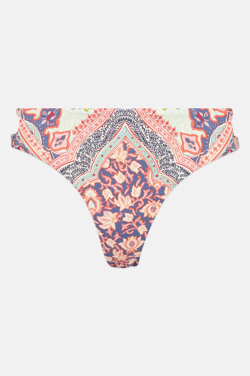 Billabong Women Allover Pattern Bikini Bottom, Multicolor - Image 1
