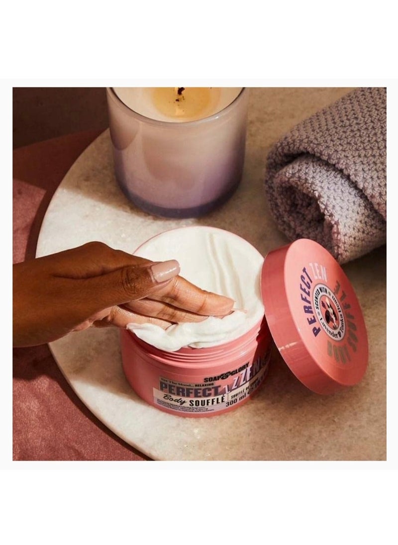 Soap & Glory - Perfect Zen Moisturizing Body Cream Whipped Body Cream + Shower Body Lotion - Sweet Almond & Argan Oils + Cocoa Butter Body Cream for Refreshing Dry Skin, by Soap & Glory (300 ml) - Image 1