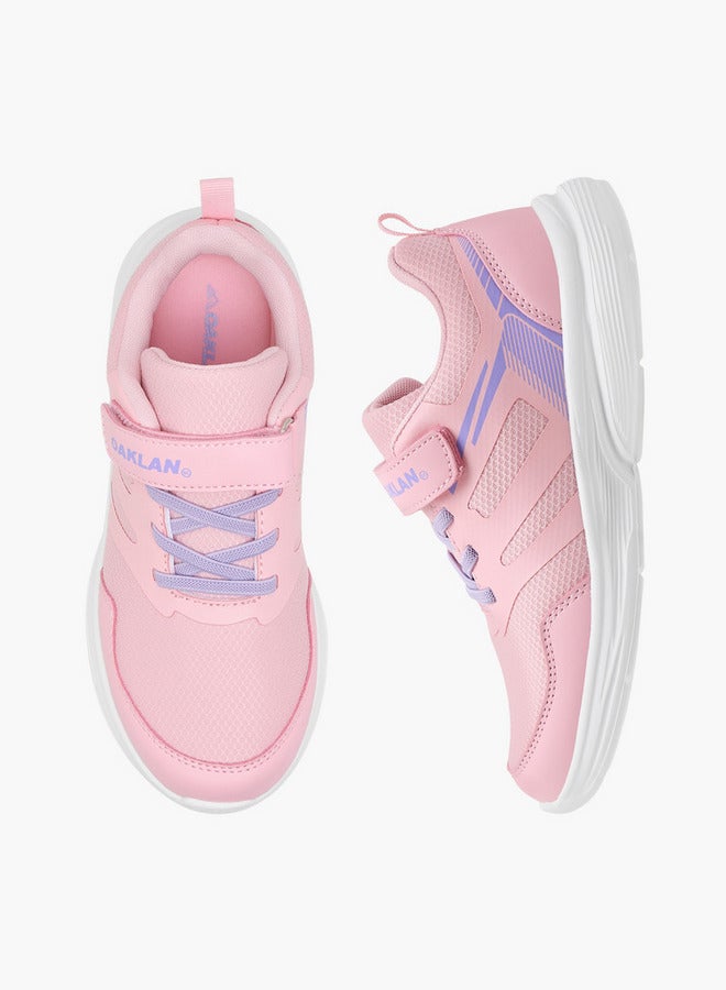 Oaklan by Shoexpress Girls Panelled Sports Shoes with Hook and Loop Closure  - Image 1