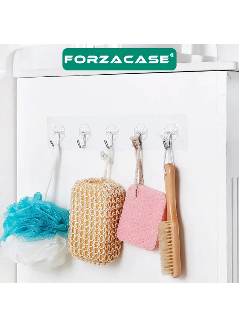 فورزاكاس Ultra Strong Bathroom Kitchen Shelf Hanger with 5 Suction Cups - FC621