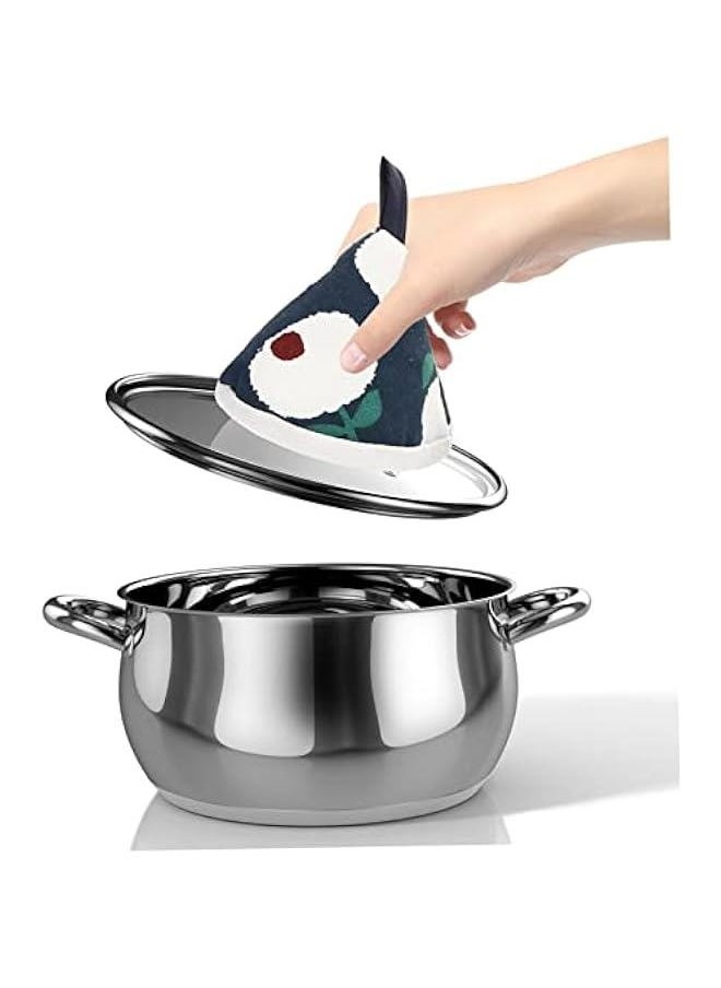 Generic 4 Pcs Hot Pot Lid Handle Mitts Scald Pot Knob Grabber Covers Triangular Design for Secure Grip Kitchen Accessories Ideal Pot Holders for Safe Cooking  - Image 5