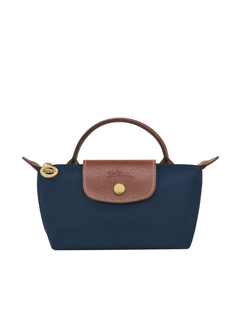 Women's Mini Makeup Bag, Handbag, Shoulder Bag Navy Classic