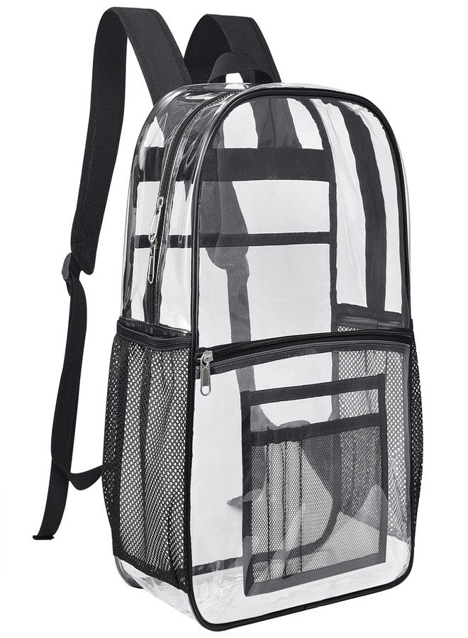 USPECLARE Clear Backpack Heavy Duty, See Through Backpack Transparent Bag for Girls &Boys, Clear School Backpack for College, Sports, Work (Large) - Image 1