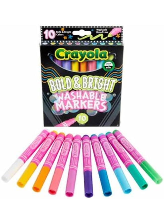 Crayola Broad Line Marker Bold And Bright 10 Count - Image 2
