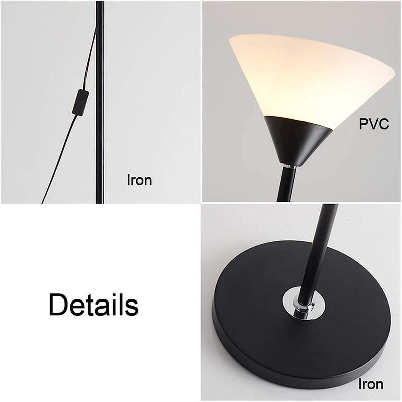 FING مصباح أرضي LED FING 7 واط مصباح عمودي حديث مع جهاز تحكم عن بعد قابل للتعتيم لحماية العين للقراءة لغرفة المعيشة أو غرفة النوم مع مفتاح قدم - Image 3