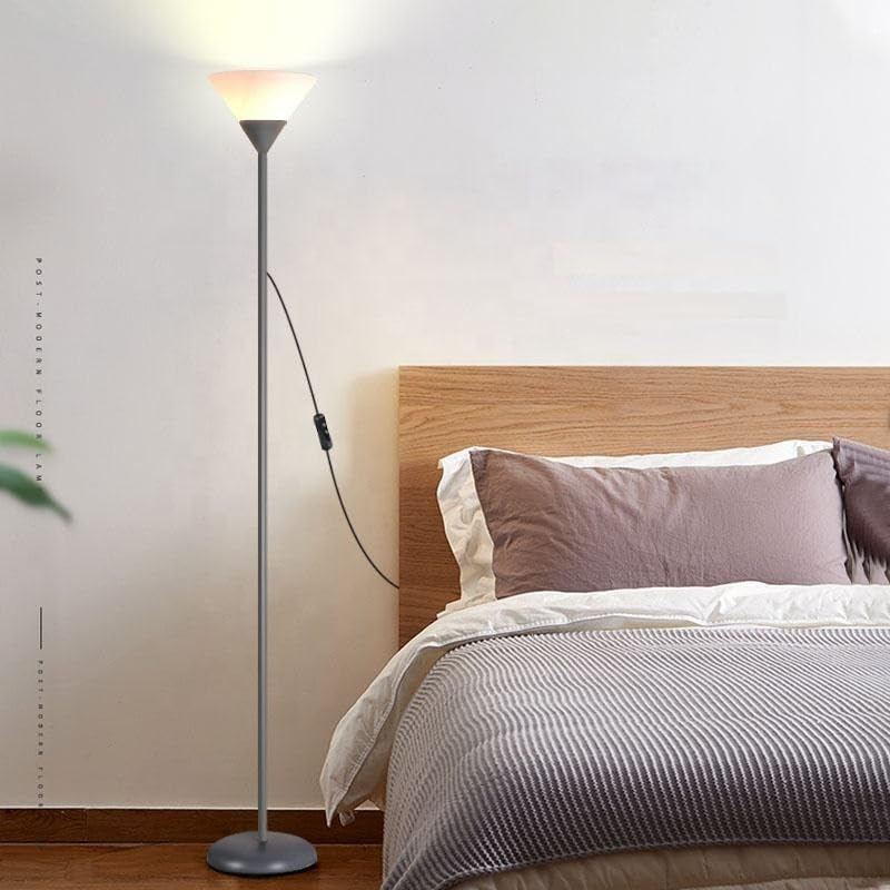 FING مصباح أرضي LED FING 7 واط مصباح عمودي حديث مع جهاز تحكم عن بعد قابل للتعتيم لحماية العين للقراءة لغرفة المعيشة أو غرفة النوم مع مفتاح قدم - Image 2