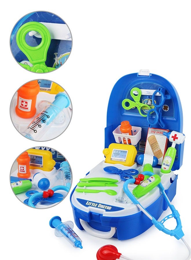 GROIC Doctor Kit for Kids, 20Pcs Pretend Medical Doctor Medical Playset with Stethoscope, Medical Kits Gift, Educational Doctor Toys for Toddler Boys Girls - Image 4