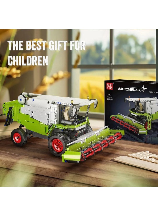 mould king 17014 Wheat Harvester Building Block Set, Tractor Toy Building Kit For Kids/Adults, 1265 Pcs Farm Truck Construction Vehicles Set  - Image 5