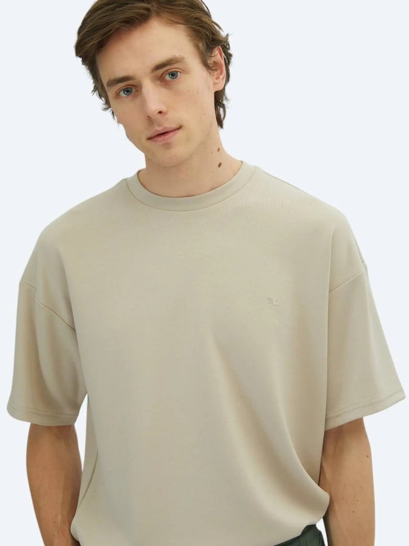 كيب تيشيرت بيج سادة برقبة دائرية - Image 5