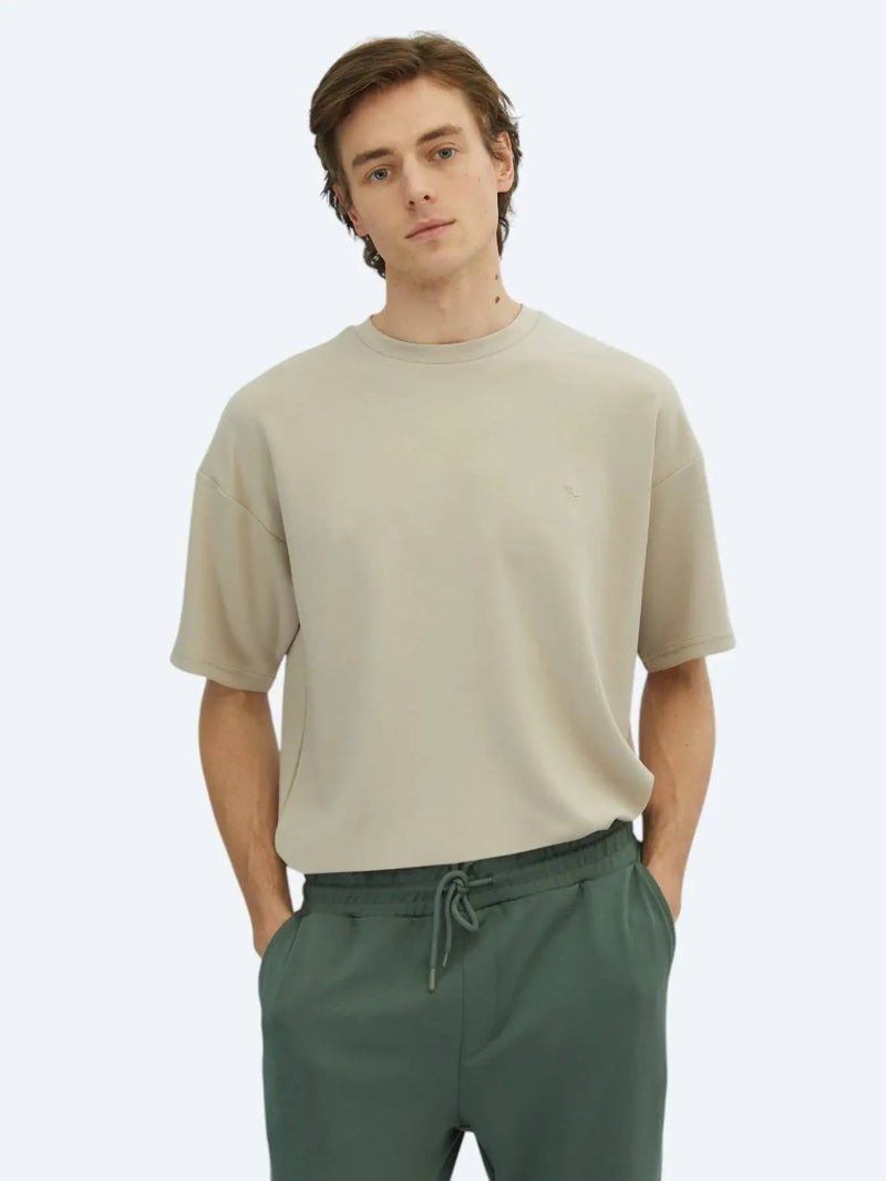 كيب تيشيرت بيج سادة برقبة دائرية - Image 1