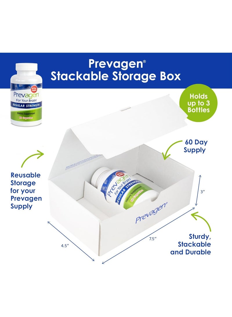 Prevagen Regular Strength 10mg, 60 Capsules |1 Pack| with Apoaequorin & Vitamin D with Attractive and Stackable Prevagen Storage Box - Image 2