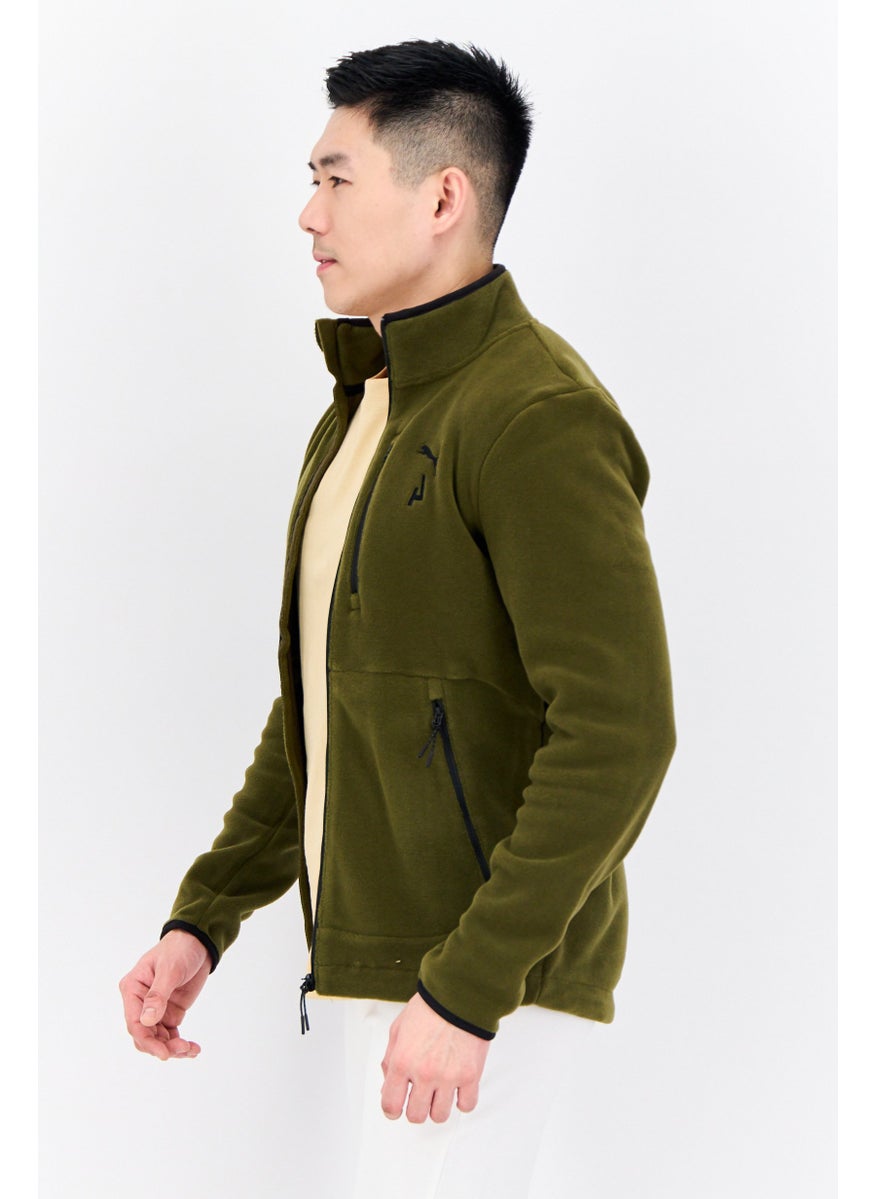 PUMA Men Sportswear Fit Long Sleeves Outdoor Jacket, Olive  - Image 2