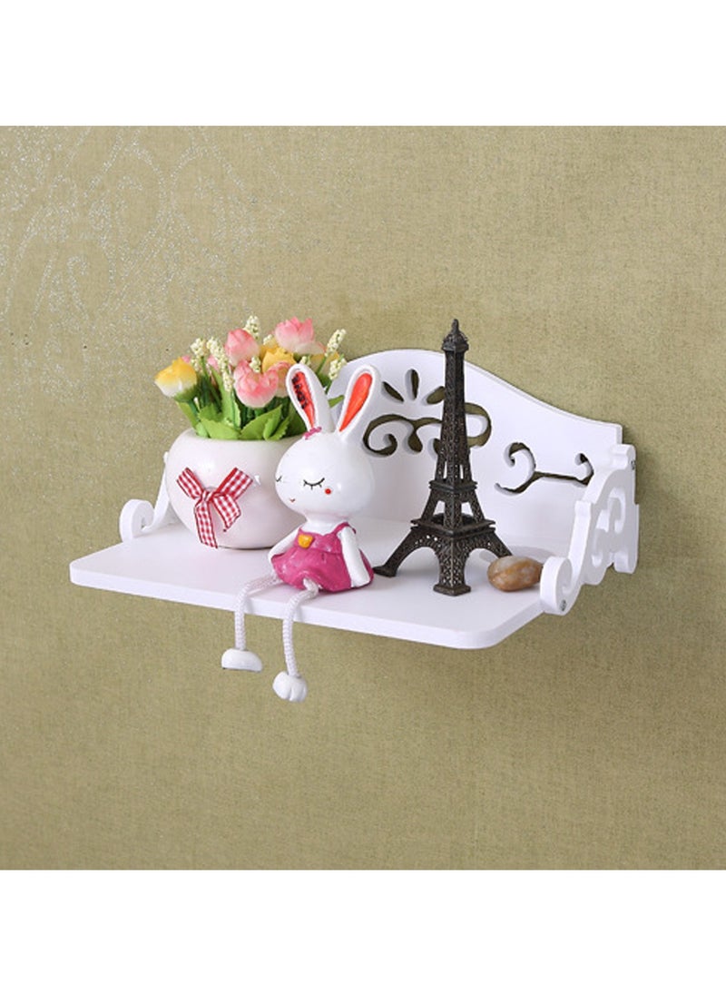 LINGWEI - Wifi Router Shelf Wall Hanging Wifi Router Stand Wall Storage Organizer Wall Floating Shelf Holder Wall Mounted Top Hanging Wifi Router Shelf For Home Office - Image 1