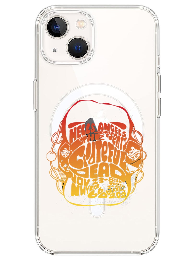 Theodor Magnetic Case for iPhone 14 6.1-inch Compatible with MagSafe Wireless Charging, Shockproof Phone Bumper Cover Hells angels copy - Image 1