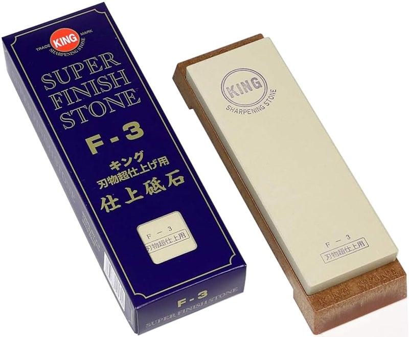 King Japanese Sharpening Stone KING Finishing Stone F-3 Grit #4000 with Stand Sharpening Knife Tool - Image 5