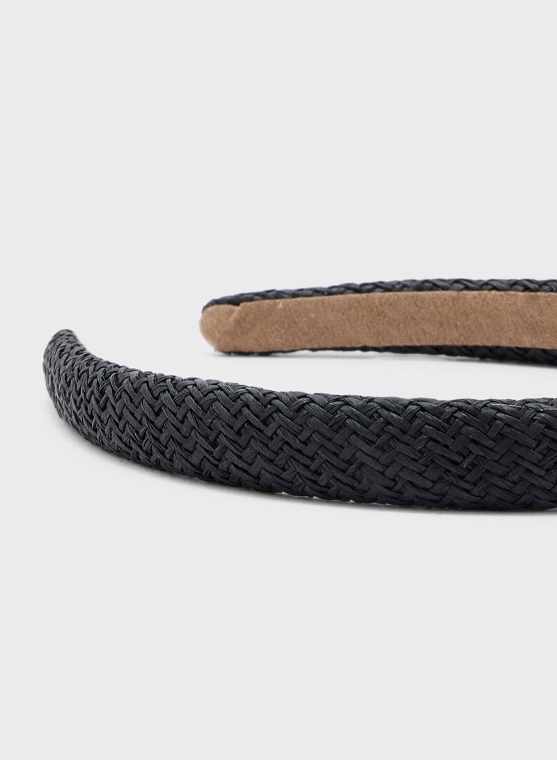 ELLA Wwoven Raffia Headband  - Image 3