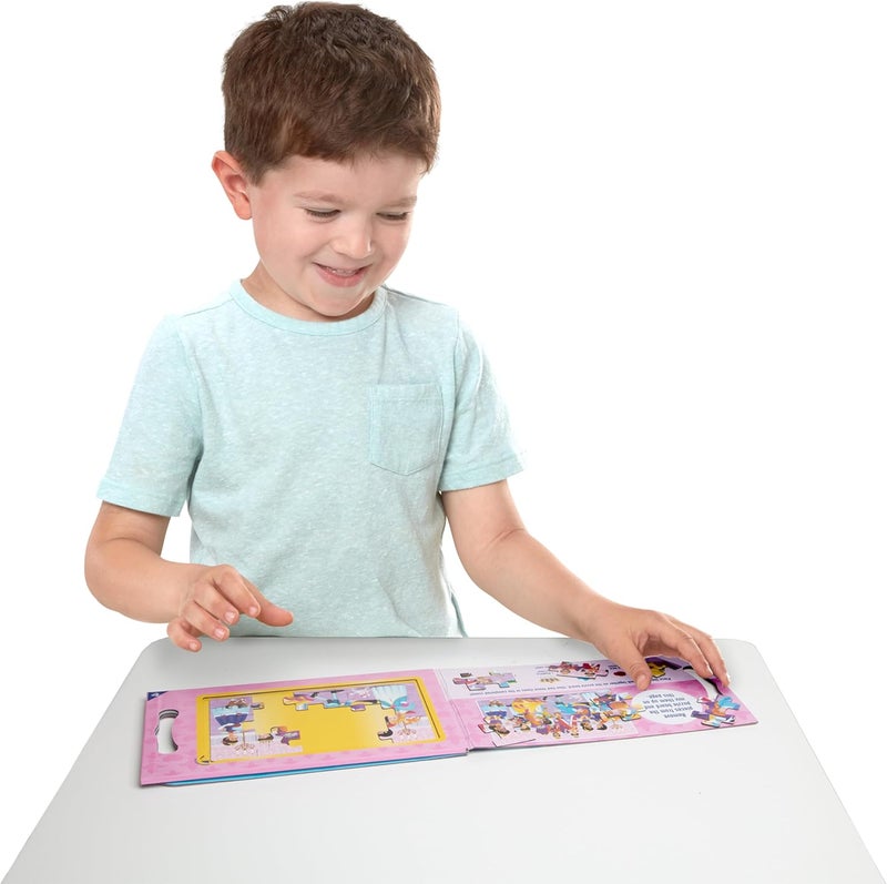 ميليسا آند دوج Melissa & Doug ألغاز مغناطيسية محمولة لعبة سفر للأميرات، 1 قطعة، وردي/بنفسجي (2 ألغاز مكونة من 15 قطعة) - Image 3