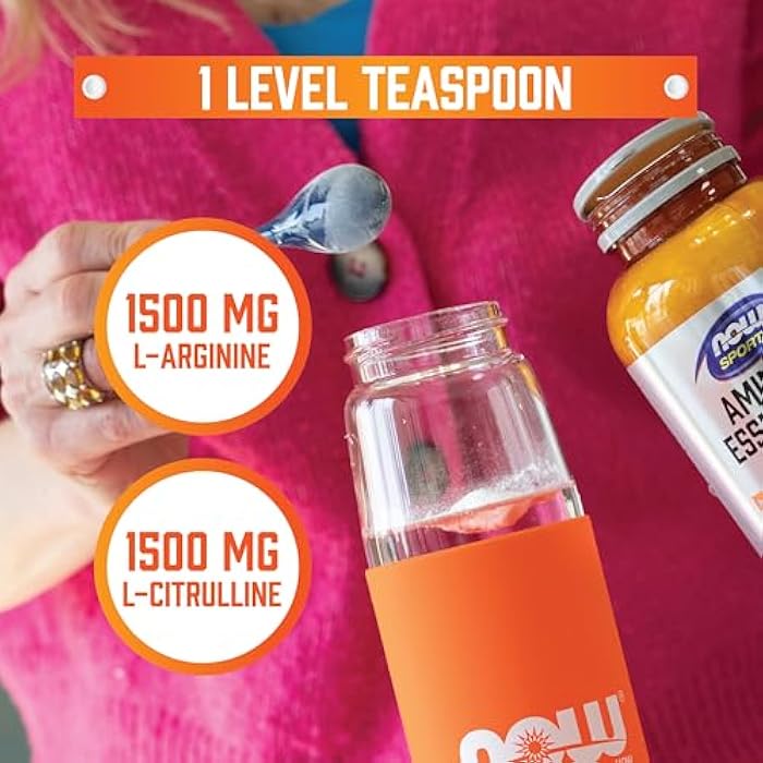 now Sports Nutrition, Arginine & Citrulline Powder, 1:1 Ratio, Amino Acid, 12-Ounce - Image 3