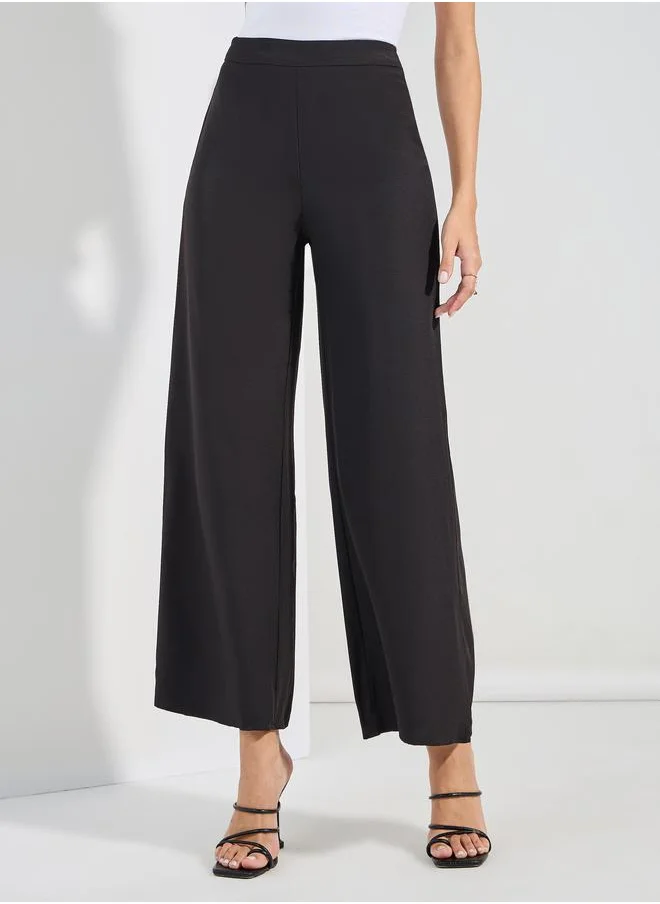 Styli Wide Leg Tailored Full Length Pants