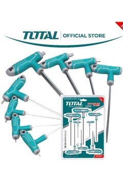 TOTAL Total 8PCS T-Handle Hex Key Set - Durable S2 Material, Chrome Plated, Perfect for DIY and Professional Use  - Image 3