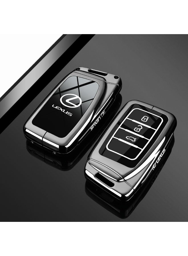 LEXUS Light luxury car key protection cover suitable for 2025 Lexus ES200, ES300H, RX350H, NX260, high-end metal material car key shell case - Image 1