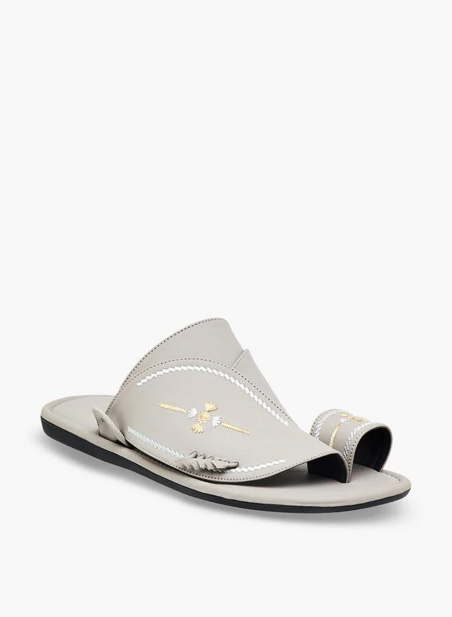 Al Waha Men Embroidered Arabic Sandals