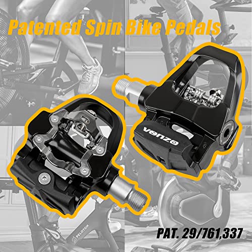 Venzo Compatible with Shimano SPDSL Shimano SPD System for Indoor Fitness Exercise Bike Bicycle Pedals Cleats with 916 Heavy Duty Spindles Sealed Bearing Pedals Cages - Image 3