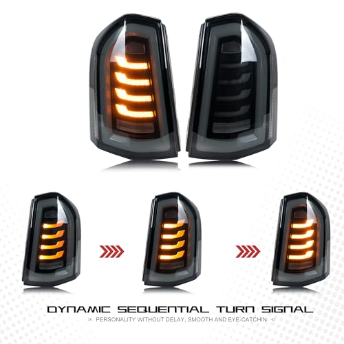 inginuity time LED Tail Lights for Chrysler 300 300C 2011-2014 Start-up Animation Sequential Turn Signal Rear Lamps Accessory Assembly - Image 3
