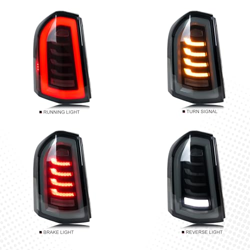 inginuity time LED Tail Lights for Chrysler 300 300C 2011-2014 Start-up Animation Sequential Turn Signal Rear Lamps Accessory Assembly - Image 2