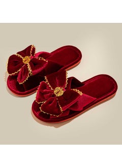 Generic Red Wedding Slippers Luxury Couple Set C042 female 