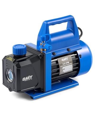 Orion Motor Tech Vacuum Pump 45 cfm 13 hp HVAC Single Stage Vacuum Pump for R12 R22 R134a R410a R502 Auto AC Vacuum Pump Kit for Automotive Air Conditioner Resin Degassing More Oil Included - Image 1